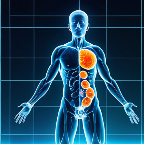 A vibrant conceptual artwork depicting the evolution of Chitosan from a simple supplement to a comprehensive health cornerstone. A central, glowing molecular structure of Chitosan emits abstract energy lines connecting to ethereal representations of a healthy gut microbiome, a strong immune system shield, and symbols of overall vitality and well-being. The background is a clean, futuristic medical research laboratory with subtle, soft lighting. Digital art, high resolution, detailed, professional, safe for work, appropriate content, fully clothed, modest, perfect anatomy, correct proportions, natural body proportions.